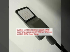Наружные светодиодные уличные фонари при цветной температуре 3000-6000K и эффективности 130-190lm/w для диапазона мощности 30W-300W